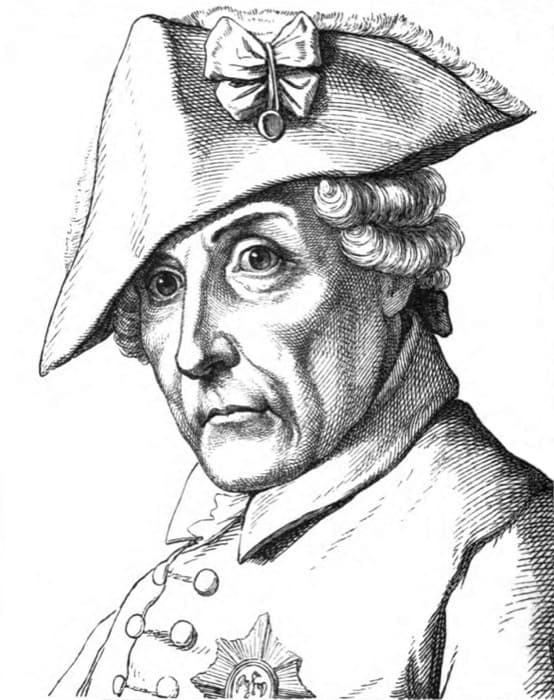 Engraving of Frederick the Great