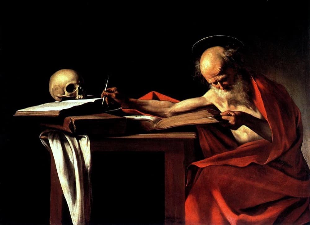 Caravaggio's Saint Jerome Writing